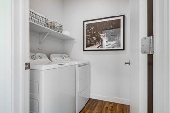 Bright laundry room